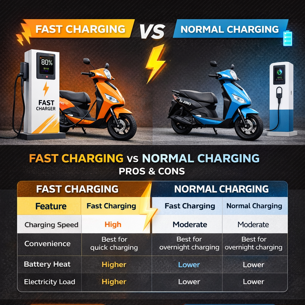 Fast Charging vs Normal Charging – Pros & Cons - Ev JUNO™